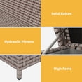 thumbnail image 5 of Craftian 260 Gallon Large Wicker Deck Box,Outdoor Garden Waterproof Storage Box,69.7x 32.3x 35.4 inch,Brown, 5 of 10