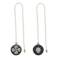 thumbnail image 1 of 2pcs Ceiling Fan Pull Chain Hanging Light Pull Chain Metal Pull Chain Extension, 1 of 8