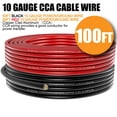 thumbnail image 3 of Cable Fuzbaxy de calibre 10, aluminio revestido de cobre, CCA, 15 m, negro y rojo, 3 of 8