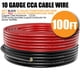 thumbnail image 3 of Cable Fuzbaxy de calibre 10, aluminio revestido de cobre, CCA, 15 m, negro y rojo, 3 of 8