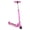 Pink, variant on General Lunar Kids Folding Kick Scooter with Color-Changing LED Light Up Wheels, Foot Brake, Adjustable Height Handle, and Light Weight Design