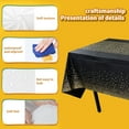 thumbnail image 4 of Nkmbld Table Runner for Kitchen Disposable Tablecloth Plastic Party Plain Tablecloth Solid Color Water Proof and Oil Proof Tablecloth, Black, 4 of 7