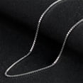 thumbnail image 2 of Collar de plata de ley 925 con cadena de 08 cajas, estilo coreano, joyería de moda, 2 of 5
