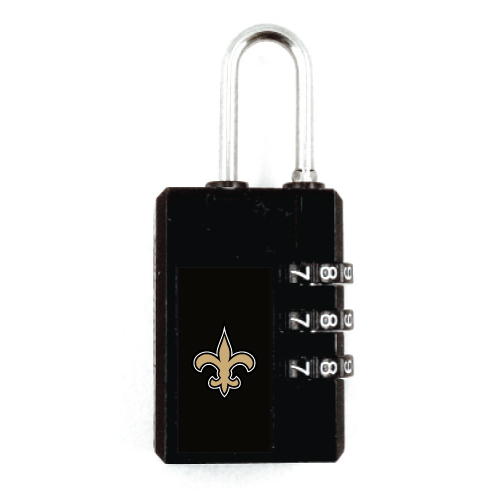 New Orleans Saints Luggage Security Lock TSA Approved by AMINCO INTERNATIONAL
