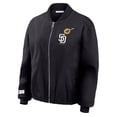 thumbnail image 3 of Women's WEAR by Erin Andrews  Black San Diego Padres Full-Zip Bomber Jacket, 3 of 4
