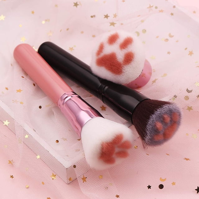 3Pcs Cat Paw Foundation Makeup Brush - Professional Cosmetic Brush of Foundation Brushes, Powder Brush Blush Brush, Concealer Brush, Contour Brush, Powder Brush Cosmetic Tool (3Pcs Set)
