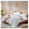 thumbnail image 2 of White Duvet Cover King Size - Soft Double Brushed King Duvet Cover Set, 3 Piece, with Button Closure, 1 Duvet Cover 104x90 inches and 2 Pillow Shams, 2 of 9