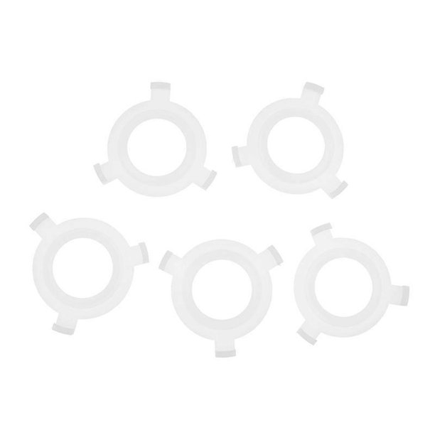 5Pcs/set E27 To E14 Lampshade Lamp Light Shades Socket Reducing Ring Adapter Washer White Lamp Covers Accessories