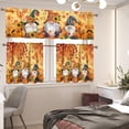 thumbnail image 2 of Gnome Kitchen Curtains Valance and Tier Set of 3 Maple Leaves Kitchen Blackout Curtains Decorative Curtain Toppers and Valances Room Curtains, 2 of 6