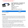 thumbnail image 2 of Spark Plug Wire Set - Compatible with 2001 - 2011 Ford Ranger 2.3L 4-Cylinder 2002 2003 2004 2005 2006 2007 2008 2009 2010, 2 of 2