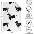 thumbnail image 2 of Dreamtimes Cute Heart Dachshund Dog Kitchen Towels 6 Pack Dish Cloths Reusable Cleaning Cloths Absorbent Hand Towels Tea Towels Bar Towels for Home Fast Drying 28 x 18 in, 2 of 6