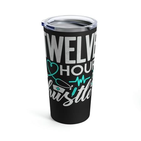 

Twelve HOUR hustle 20oz Tumbler Insulated metal coffee mug drink travel mug