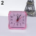thumbnail image 7 of Fairnull Bed Travel Mini Portable Compact Square Quartz Beep Table Silent Alarm Clock, 7 of 7