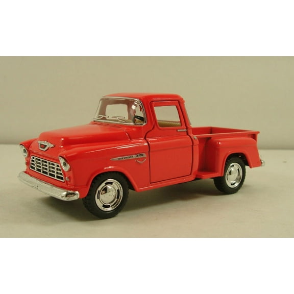 New 5" Kinsmart 1955 Chevy Stepside 3100 Pick Up Truck Diecast Model 1:32 Orang!