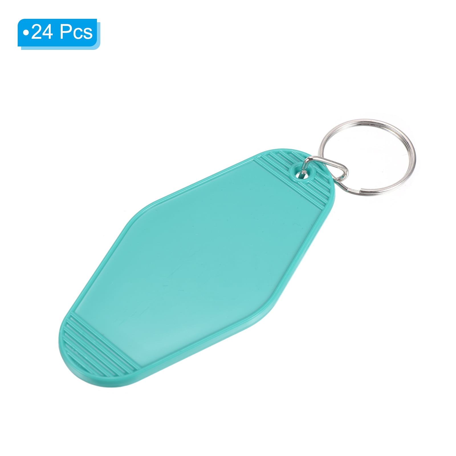 Uxcell Vintage Motel Keychain Blank Hotel Keychain Rhombus Retro Key Tags Lake Green