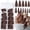 Coffee, variant on 120pc Stiletto Press on Nails Long Fake Nails, Matte Dark Coffee Nails Press ons Nail Stiletto Artificial Fingernail Long Pointy False Nails Full Cover Colored Acrylic Nail Tips for Women