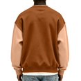 thumbnail image 3 of qafoshin Color Block Crew Neck Sweatshirt for Men, Fashion Classic Regular Fit Soft Raglan Long Sleeve Casual Pullover Tops, 3 of 5
