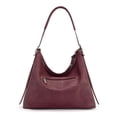 thumbnail image 6 of Montana West Hobo Bags for Women Ultra Soft Vegan Leather Ladies Crossbody Purse With Zipper, Burgundy, 6 of 7