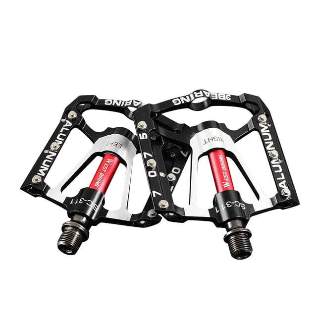 Lightweight Aluminum Alloy Bike Pedals for Road and Tricycle, High-Friction Design with Bearings for Racing and Commuting, Durable and Easy to Install