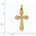 thumbnail image 2 of Beautiful 14k Textured and Polished Passion Cross Pendant, 2 of 2