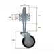 thumbnail image 4 of 4 inch Spring Loaded Gate Casters Gate Swivel Wheel Heavy Duty Casters Capacity 120kg Rubber Gate Wheel Universal Mount Holes, 4 of 5