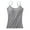 Gray, variant on Womens Camisoles Tops with Built in Padded Bra Basic Breathable Tank Top