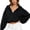 yue866-Black, variant on Womens Bubble Zip up Hoodies Casual Long Sleeve Fashion Cropped Sweatshirts 20s Hooded Jackets Purple M
