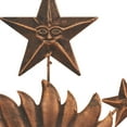 thumbnail image 5 of DecMode Bronze Metal Indoor Outdoor Sun and Moon Wall Decor with Stars, 5 of 9