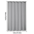 thumbnail image 3 of Xuniizn Shower Curtain Liner, Waterproof Shower Curtains for Bathroom & Mold Resistant Shower Liner Complete, Nylon,Spandex, 47.24"x70.87" Silver Gray, 3 of 7