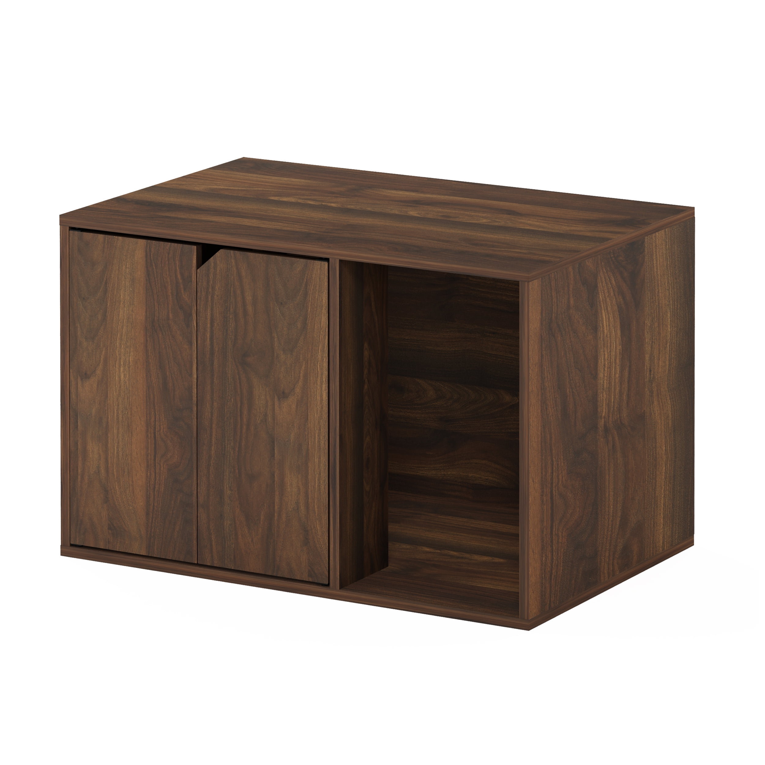 Furinno 21176CWN Peli Small Litter Box Enclosure, Columbia Walnut