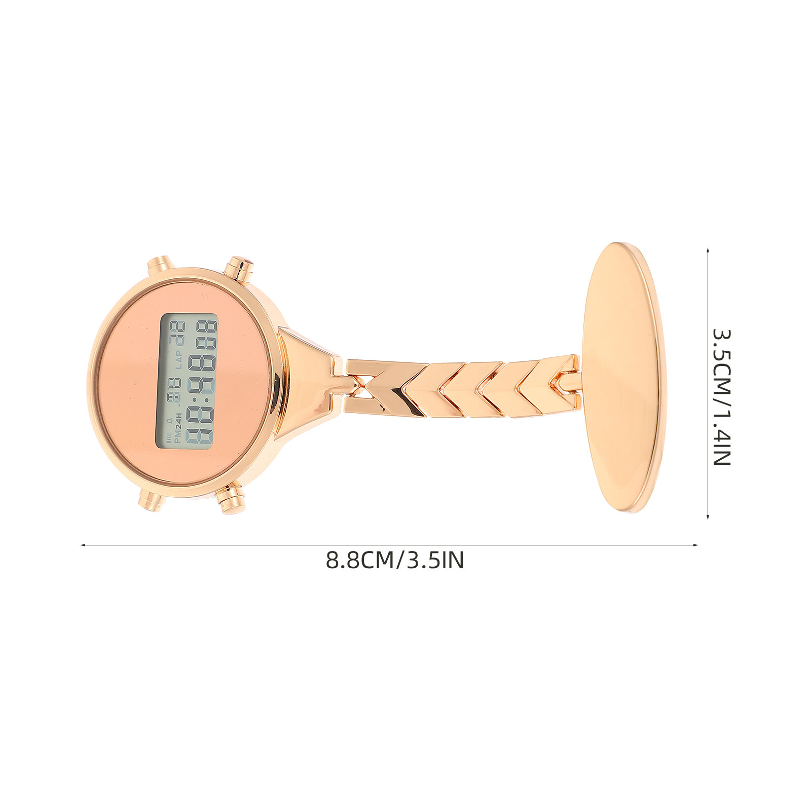 Electronic Digital Display Watch Nurse's Watch Doctor Alloy Pocket