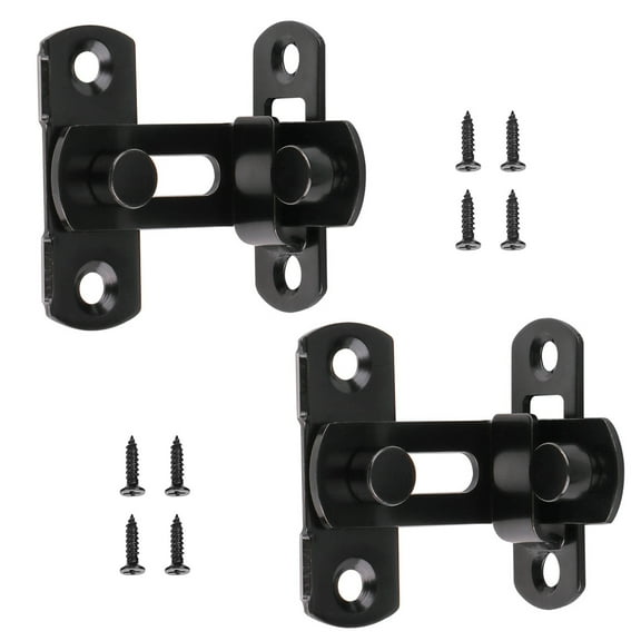 2x Barn Door Lock Replacement Stainless Steel for Latch Lock Indoor Safety Anti-theft Door Buckle Hasp Easy to Inst