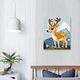 thumbnail image 3 of Nawypu Woodland Animals Art Print, Adorable Fox Owl Racoon Deer Wall Art Painting, (16x20inches) Canvas Cartoon Inspirational Forest Animal Picture for Kids Room Nursery Decor, 3 of 3