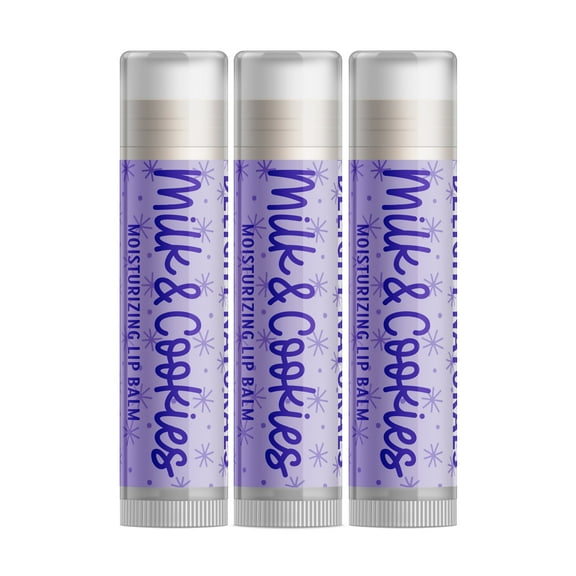 Delight Naturals Milk & Cookies Lip Balm - 3 Pack