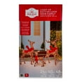 Holiday Time 3Piece Lightup RattanLook Deer Family with 210 Clear