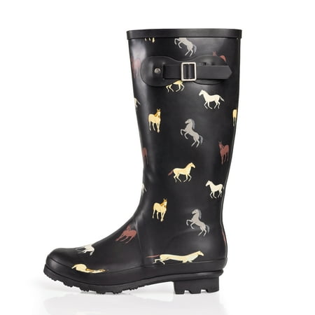 

NORTY Womens Mid-Calf 13 inch Female Rain Boots Size 10