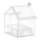 thumbnail image 4 of Comedero externo extensible para loros, comedero para pájaros, fácil de llenar, sujetar y limpiar, baño para pájaros transparente, 4 of 8