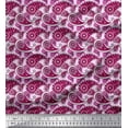 thumbnail image 1 of Soimoi Polyester Crepe Fabric Floral & Paisley Printed Craft Fabric by The Yard 42 Inch Wide, 1 of 5