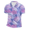 thumbnail image 4 of CONROSES Mens Hawaii Short Sleeve Polo Shirts Tropical Graphic Collared Polo Shirt for Men Casual Golf Shirts, 4 of 4