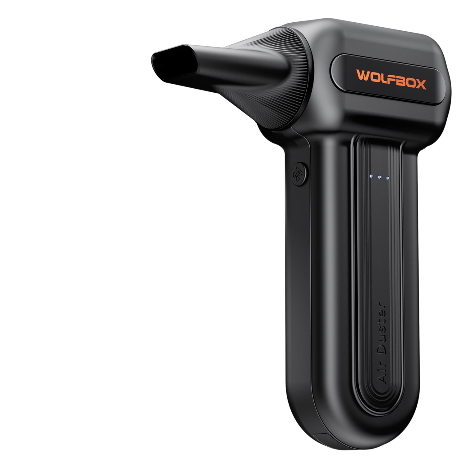 WOLFBOX Compressed Air Duster  MF60  -110000RPM  Super Power Electric Air Duster, 3-Speed Adjustable Cordless Air Blower with Fast Charging for PC Keyboard Cleaning, Car, Home