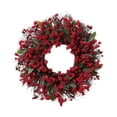 thumbnail image 4 of Corona navideña de bayas artificiales, guirnalda navideña, adorno colgante versátil, decoración navideña, corona para puerta de entrada, para el hogar 50 cm, 4 of 8