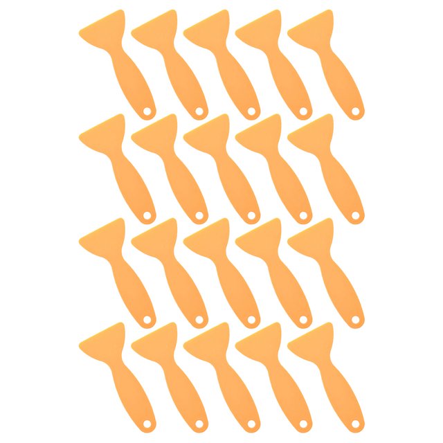 WEUVEB 20Ud Raspador De Película Para Auto De Plástico Amarillo Durable Para Remover Adhesivo