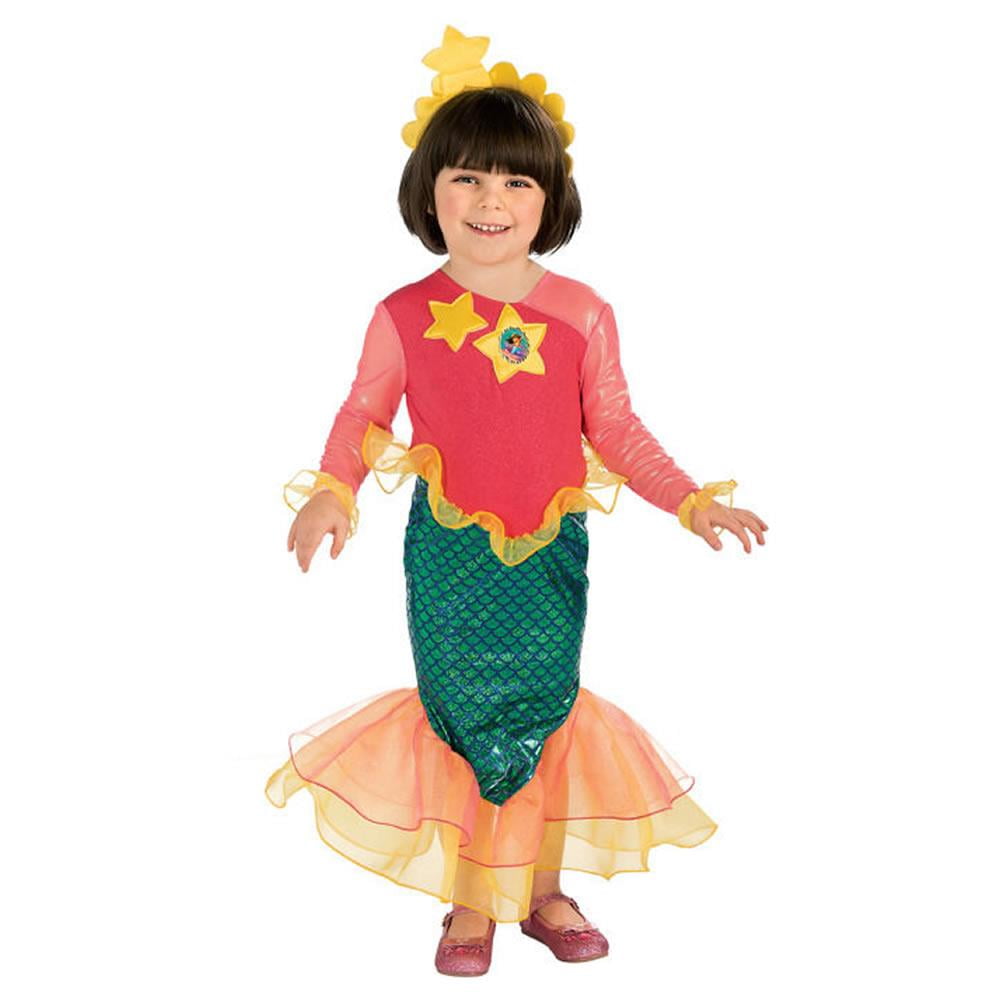 Dora The Explorer Mermaid Toddler size XS 2/4 Costume Dress Licensed  Rubie's 