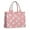 Pink Christmas Santa-1, variant on Large Capacity Tote Bag,Light Blue Christmas Tree Pattern Handbag Fashion Luxury Tote Bag,15.7"x13"x 5.1" Inches,Laptop Compatible
