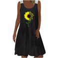 thumbnail image 2 of CALAFEBILA Women Dresses on Sleeveless Floral Knee Length Sun Dress Lace Tank Dress Long Boho Dresses, 2 of 8