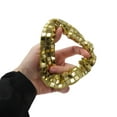 thumbnail image 5 of Unique Bargains 1 Pc Elegant Square Sequins Scrunchies for Home Gold Tone, 5 of 5
