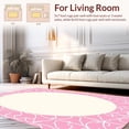 thumbnail image 2 of ODIKA 8' x 10' Machine Washable Non-Slip Area Rug, Middle Eastern lace High Traffic Rug, Pink, 376904, 2 of 7