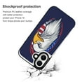 thumbnail image 2 of Compatible with iPhone 11 12 13 mini 14 15 16 Pro Max Plus Wallet Case with Card Holder, PU Leather Kickstand Card Slots Case ( Eagle, America Flag Background, iPhone 13 mini), 2 of 7