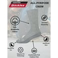 thumbnail image 5 of Dickies Men's Value Work Crew Socks, 24 Pack- Lt Grey Size 6-12, 5 of 6