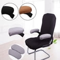 thumbnail image 3 of Lefu 2pcs Removable Chair Armrest Covers Elastic Protector Office Arm Armchair Cover, 3 of 4